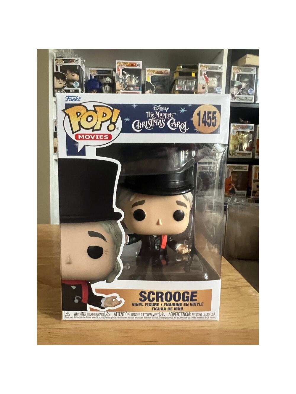 Scrooge Muppets Christmas Carol Funko Pop #1455 Disney Movies Michael Caine Film